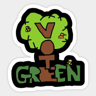 Vote Green Party Sticker